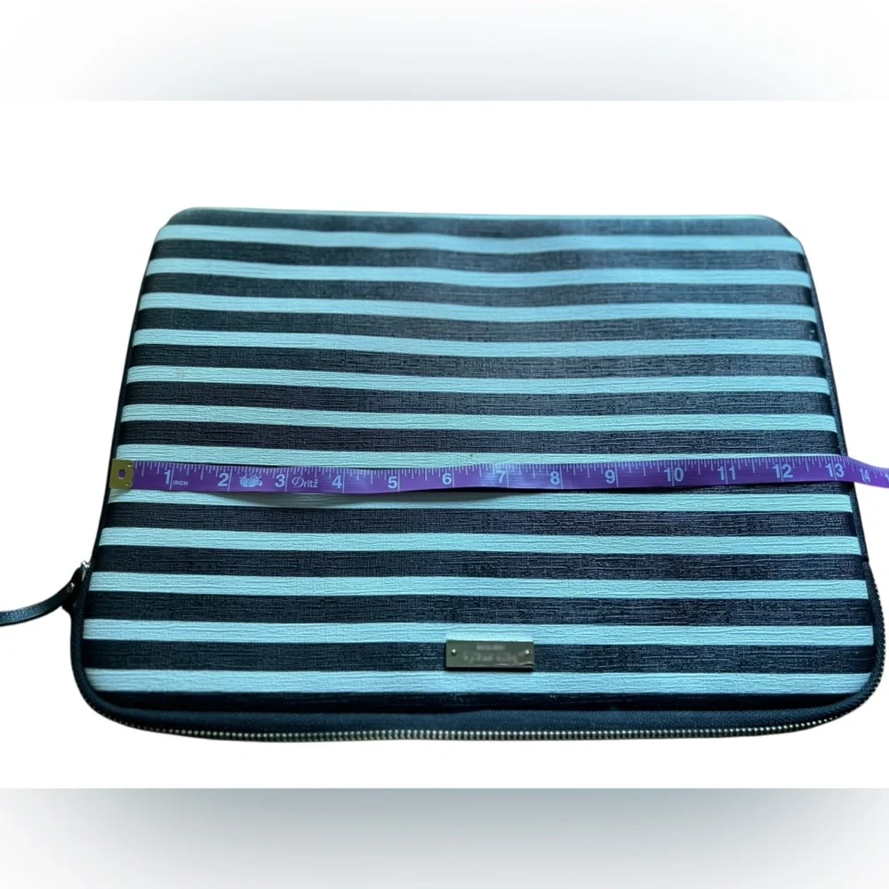 Kate Spade‎ Striped Laptop Case Black & White Zippered Unisex